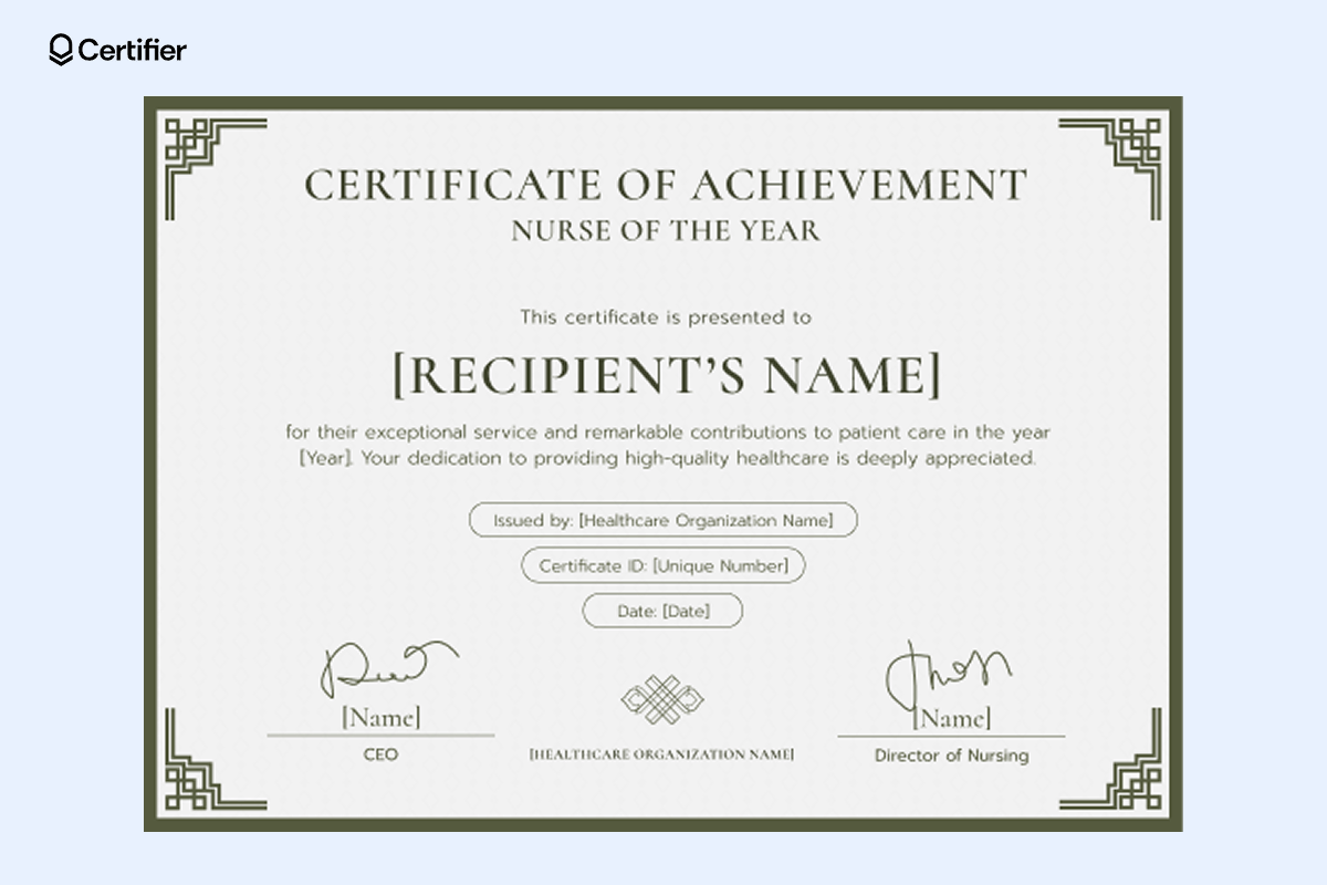 15 Free Printable Nursing Certificate Templates