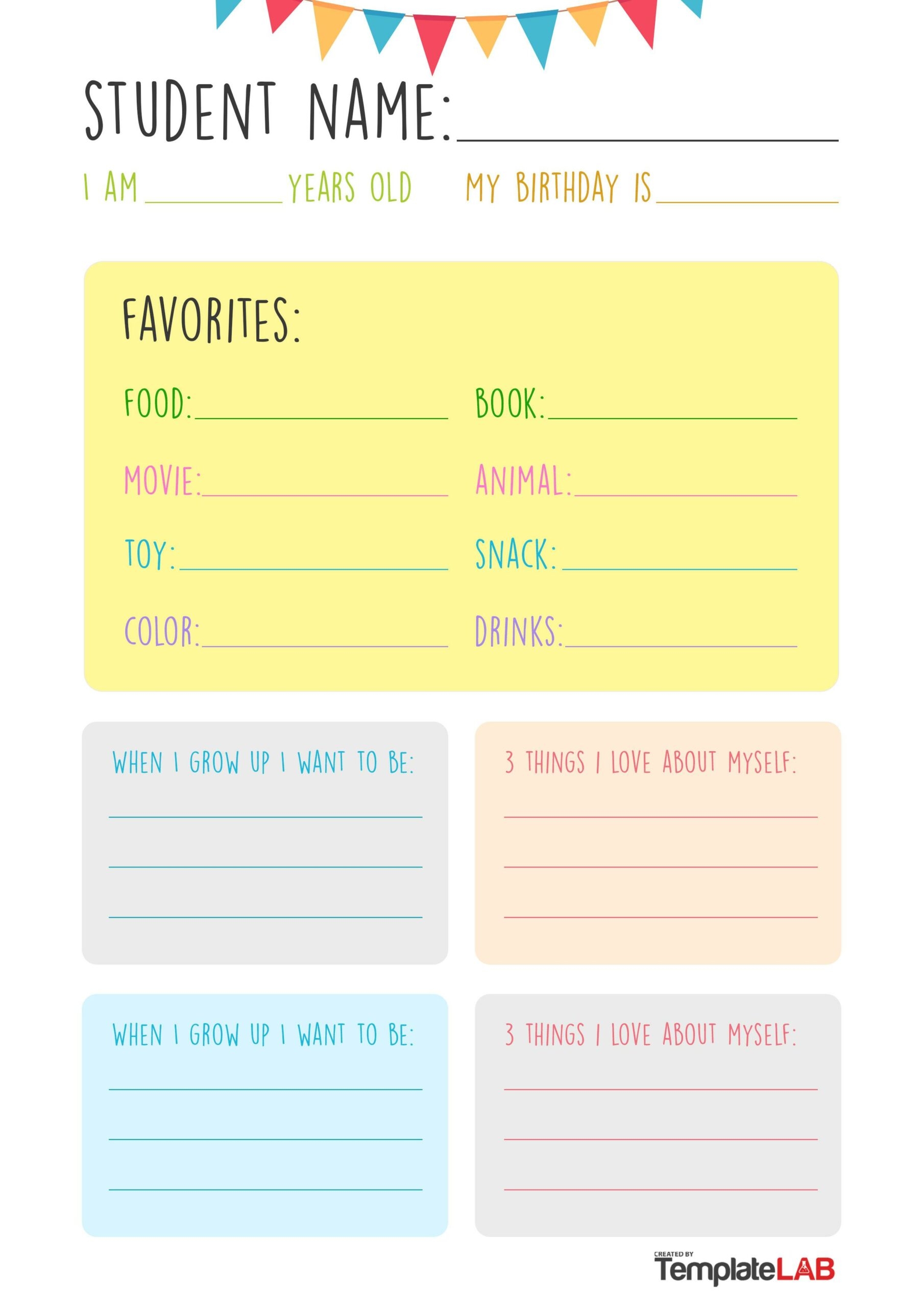 Educational Template Design Printable
