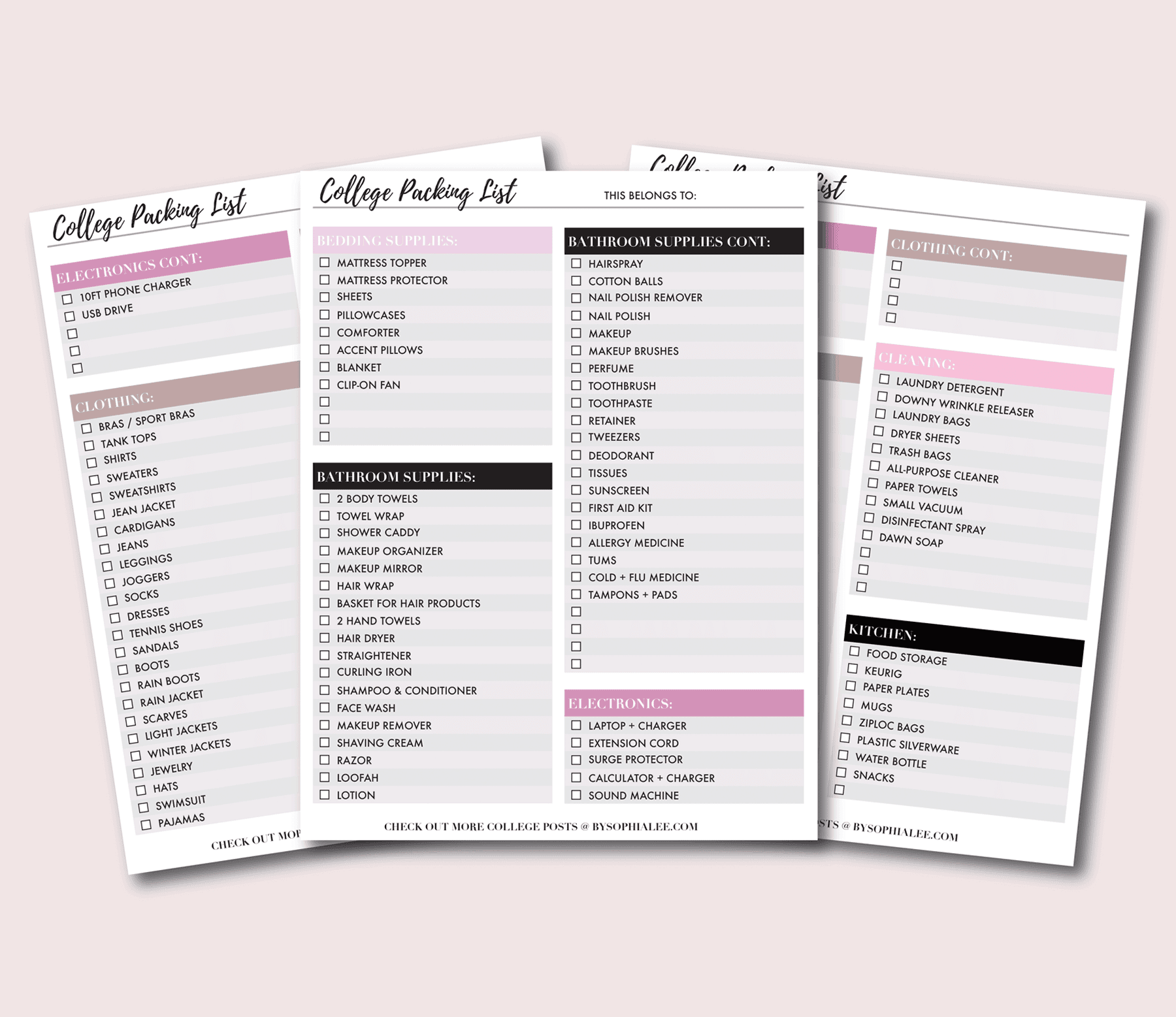 21 Best Free College Printables Every Student Should Know About By Sophia Lee