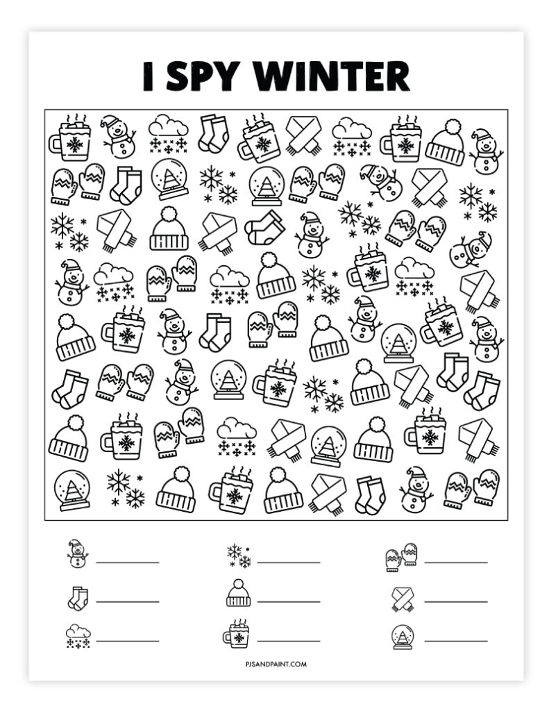 28 Free Printable I Spy Games Pjs And Paint