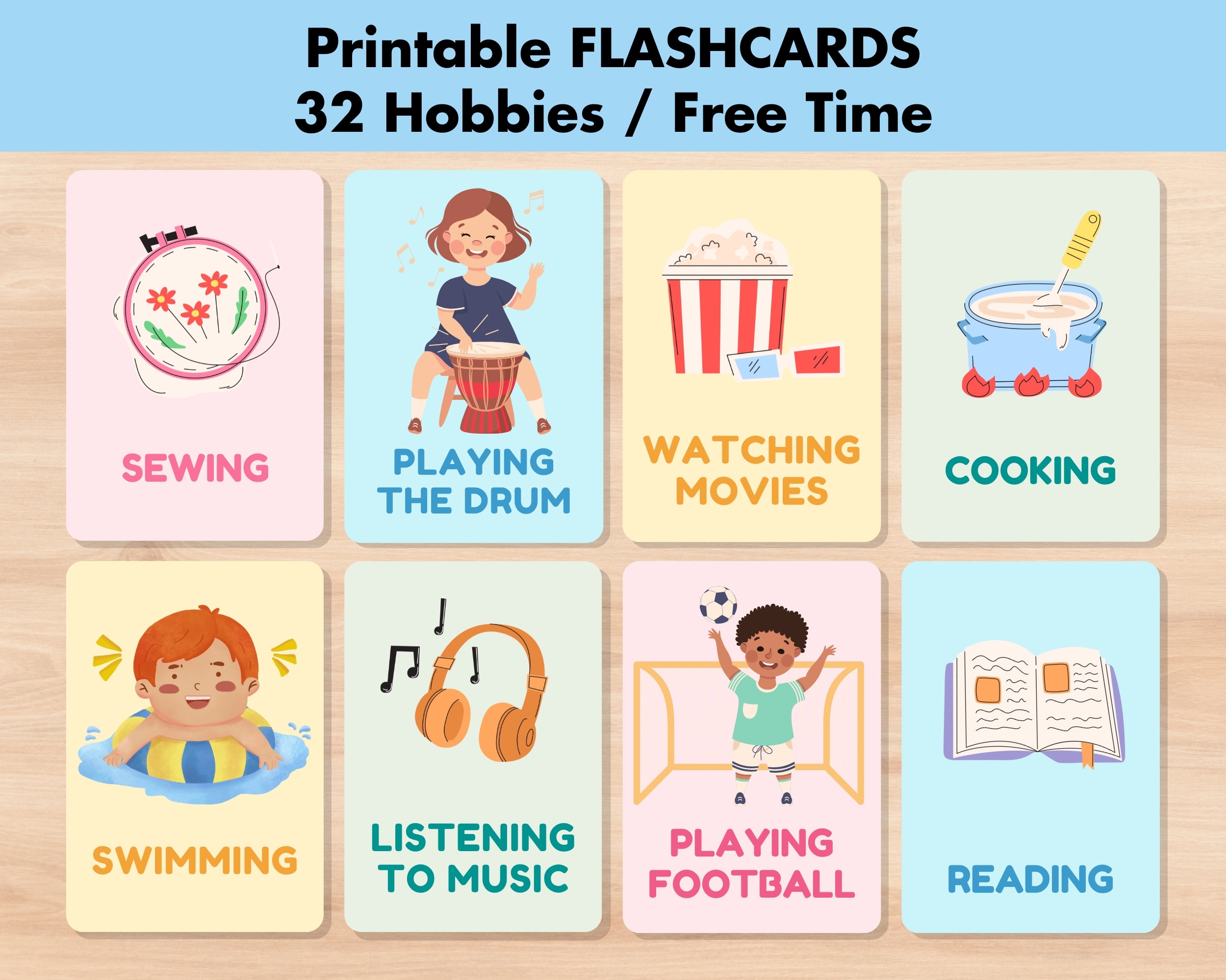 Printable Toddler Educational Flash Cards