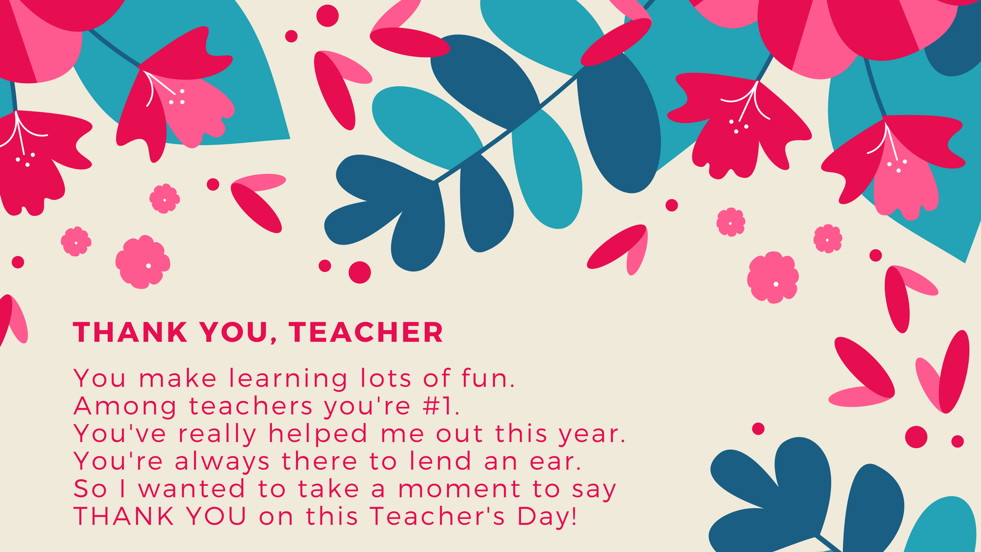 Printable Special Education Teacher Poem