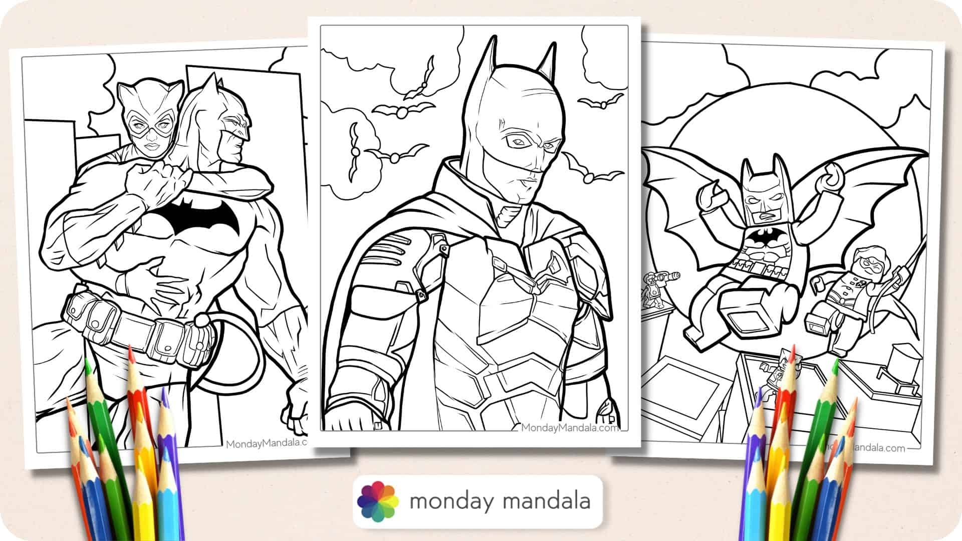 Coloring Pages Batman Educational Printable