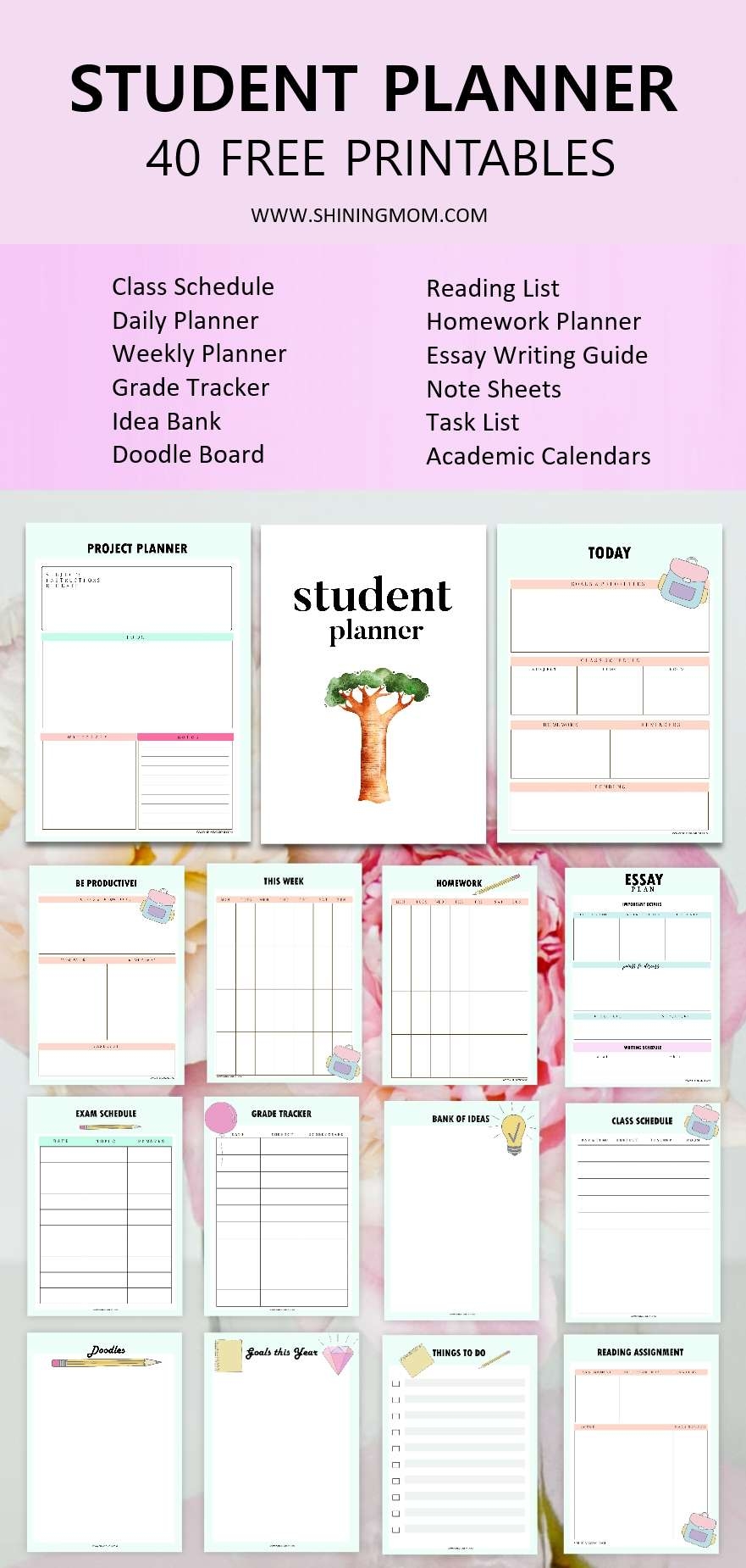 Free Educational Printables For College Student