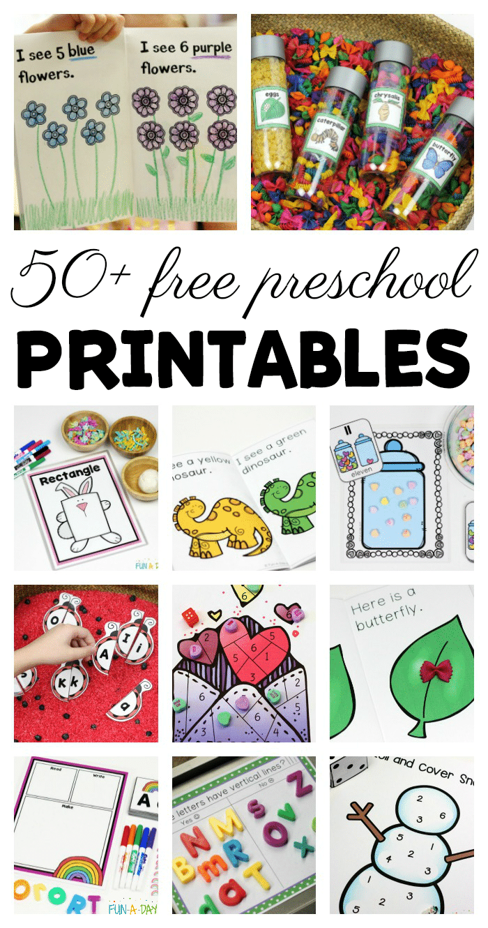 Educational Free Printables For Toddlers