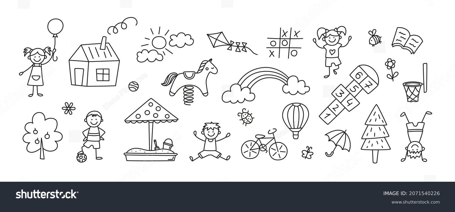 64 Thousand Kids Activities Doodles Royalty Free Images Stock Photos Pictures Shutterstock