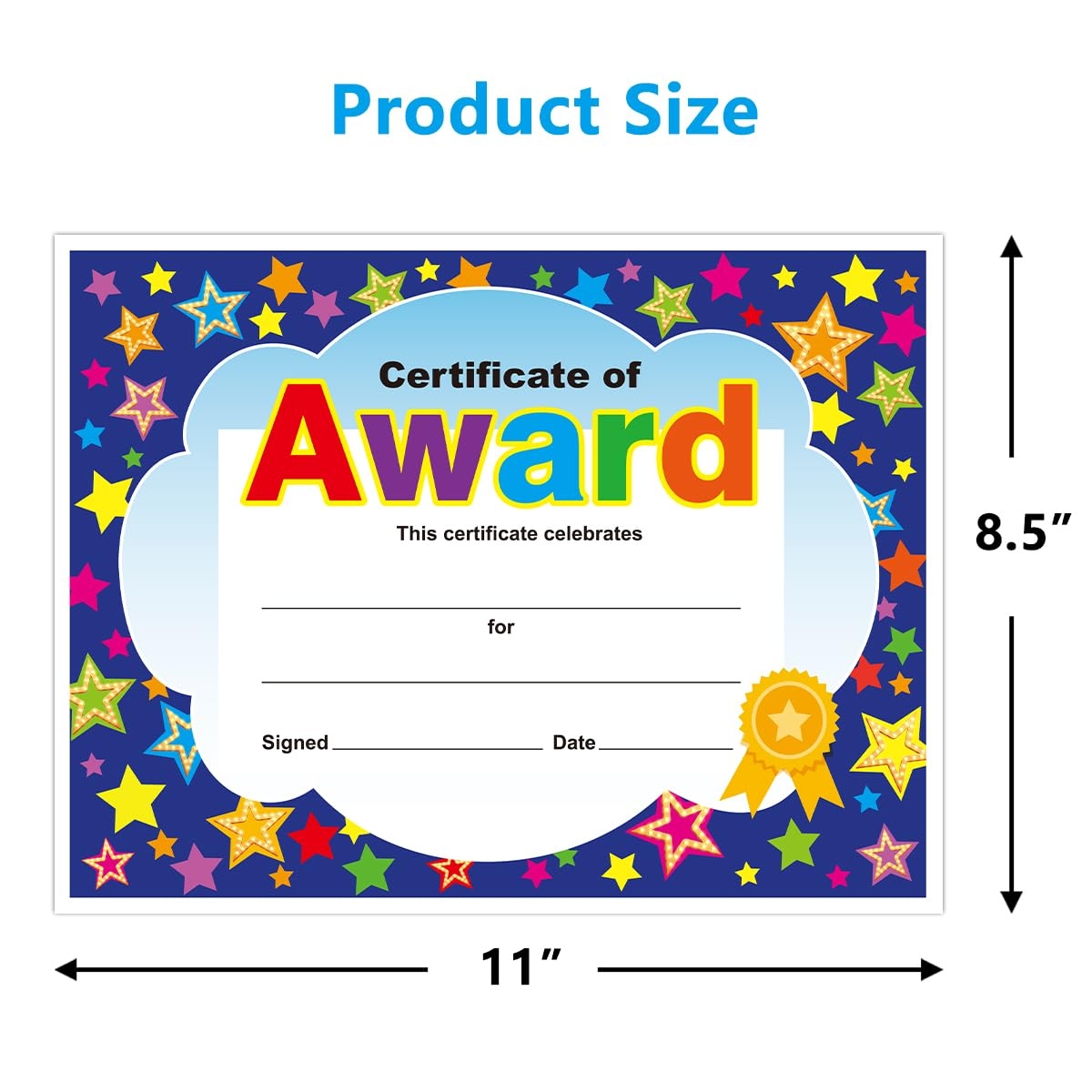 Amazon Yoklili 45 Pack Certificate Of Award For Teachers Students Back To School Classroom Supplies Printable 8 5 X 11 Inches Office Products