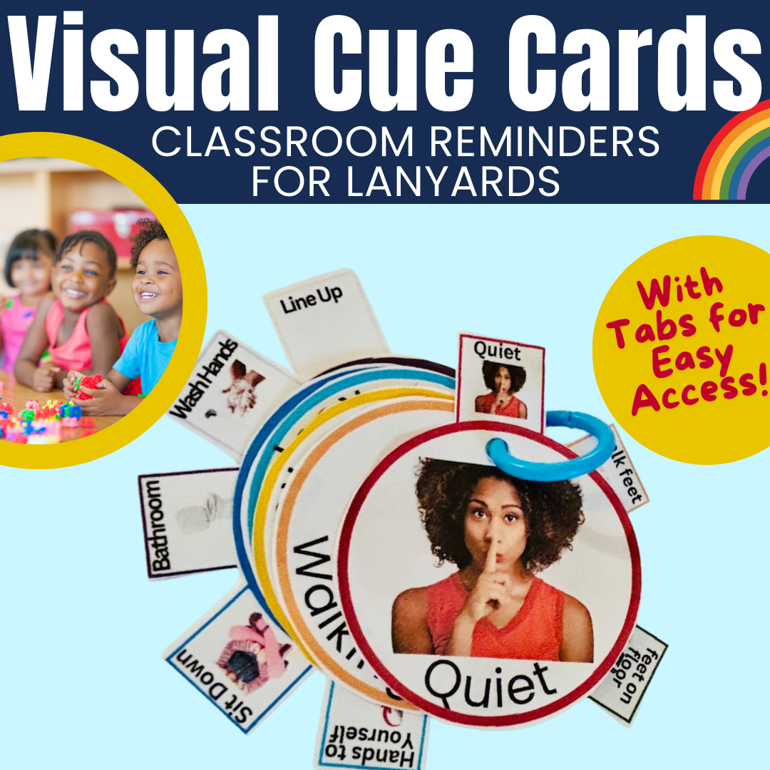 Autism Visual Support Lanyard Cards Printable Classful