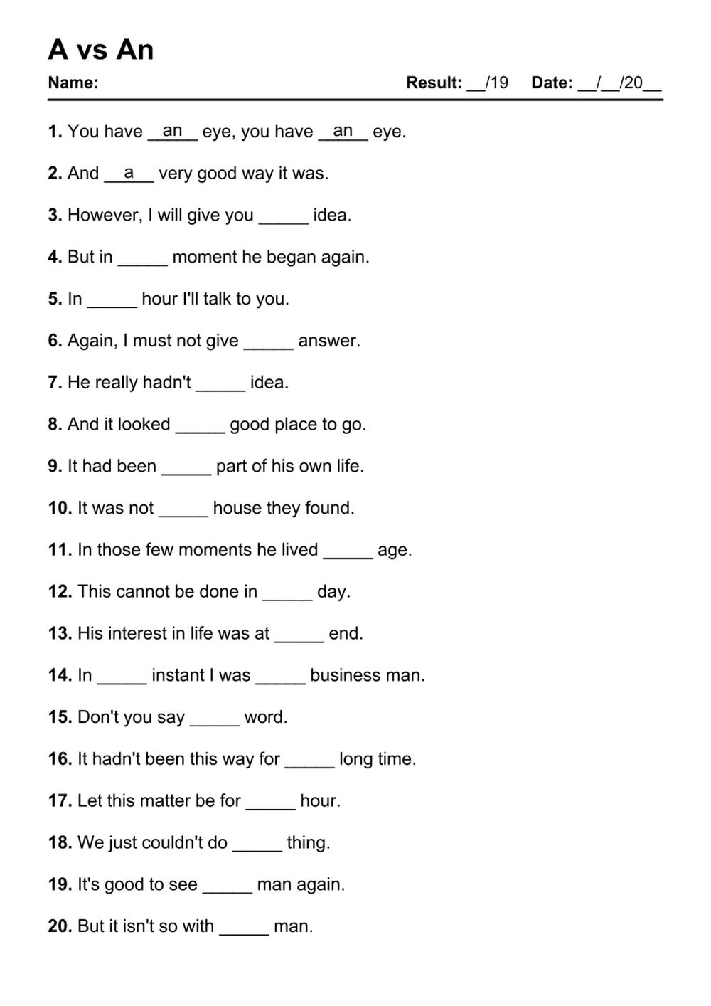 Auto Generated English Grammar Exercises Grammarism