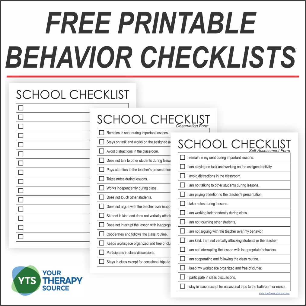 Printable Special Education Student Observation Form