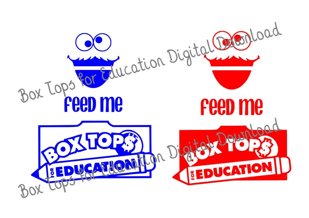 Box Tops For Education Box Tops Box Tops Cut File Etsy