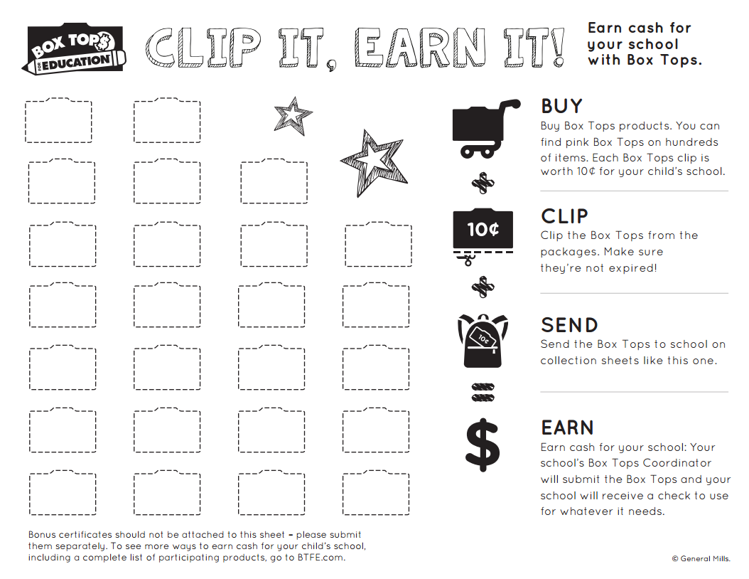 Box Top For Education Printables