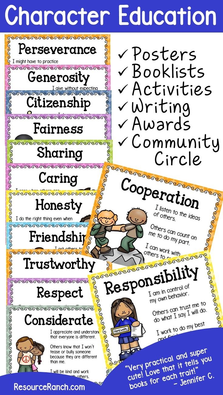 Character Education May Be The Most Important Thing We Impart To Our Students Bec Character Education Posters Character Education Activities Teaching Character