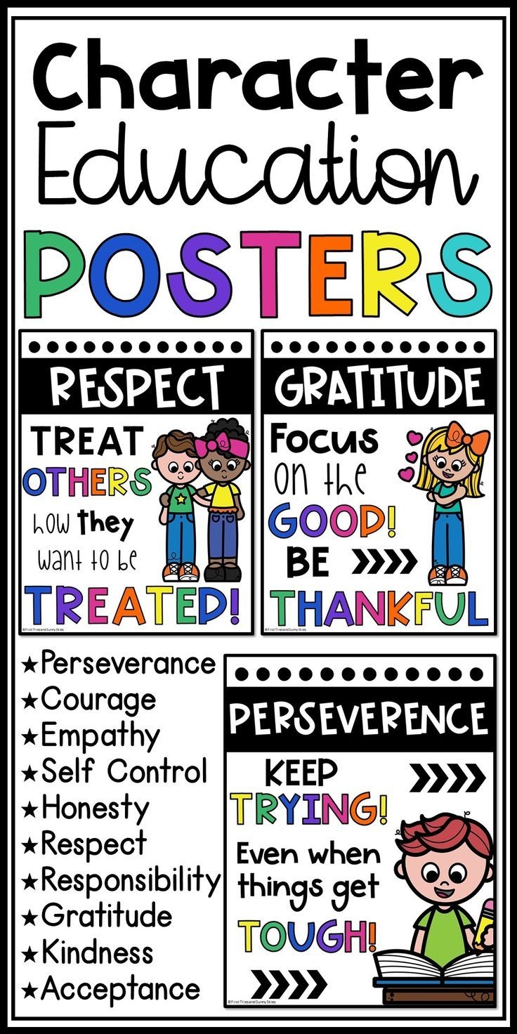 Character Education Posters Character Trait Posters