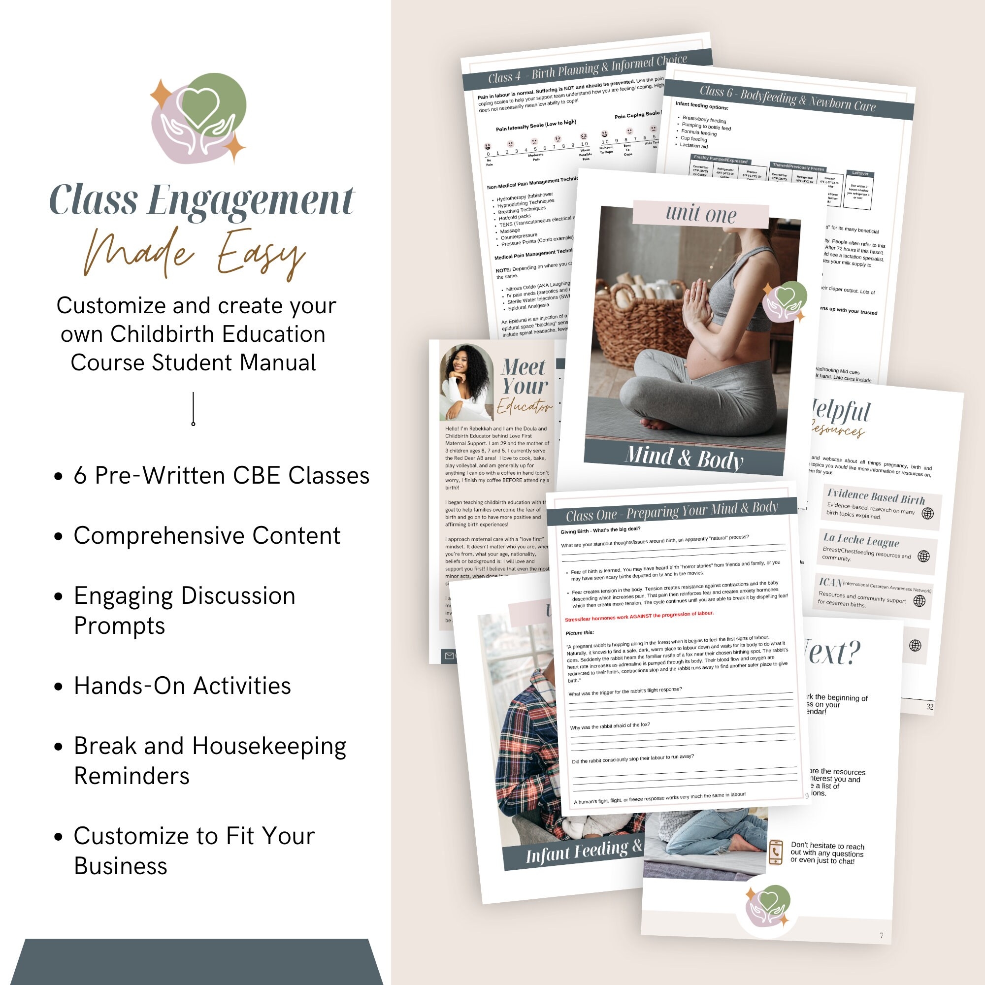 Printable Childbirth Education Class Feedback Survey