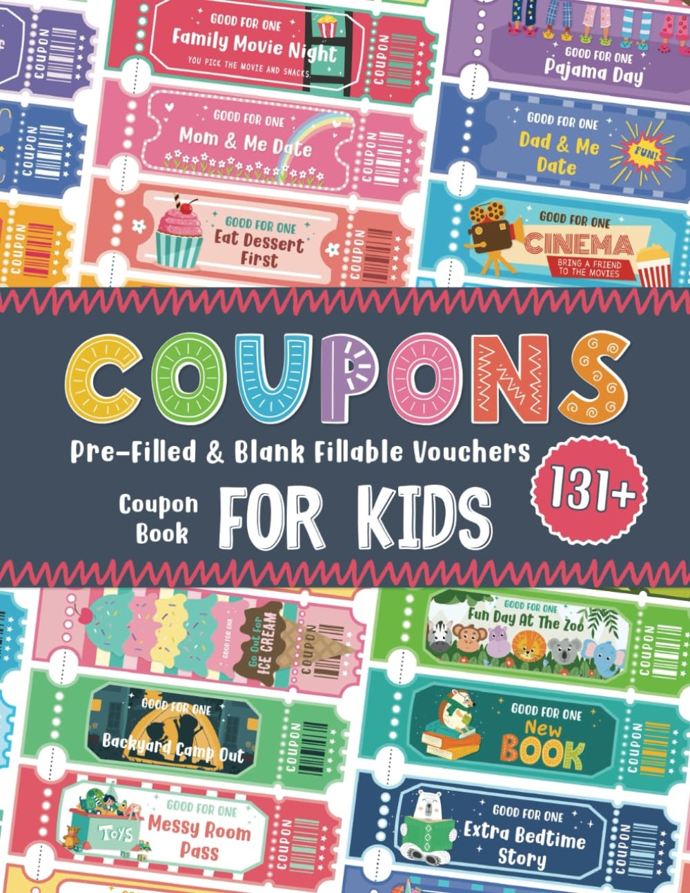 Coupon Book For Kids Booklet Of Prefilled And Blank Fillable Gift Reward Vouchers For Children Aunt Meg And Me Journals 9781960273178 Amazon Books