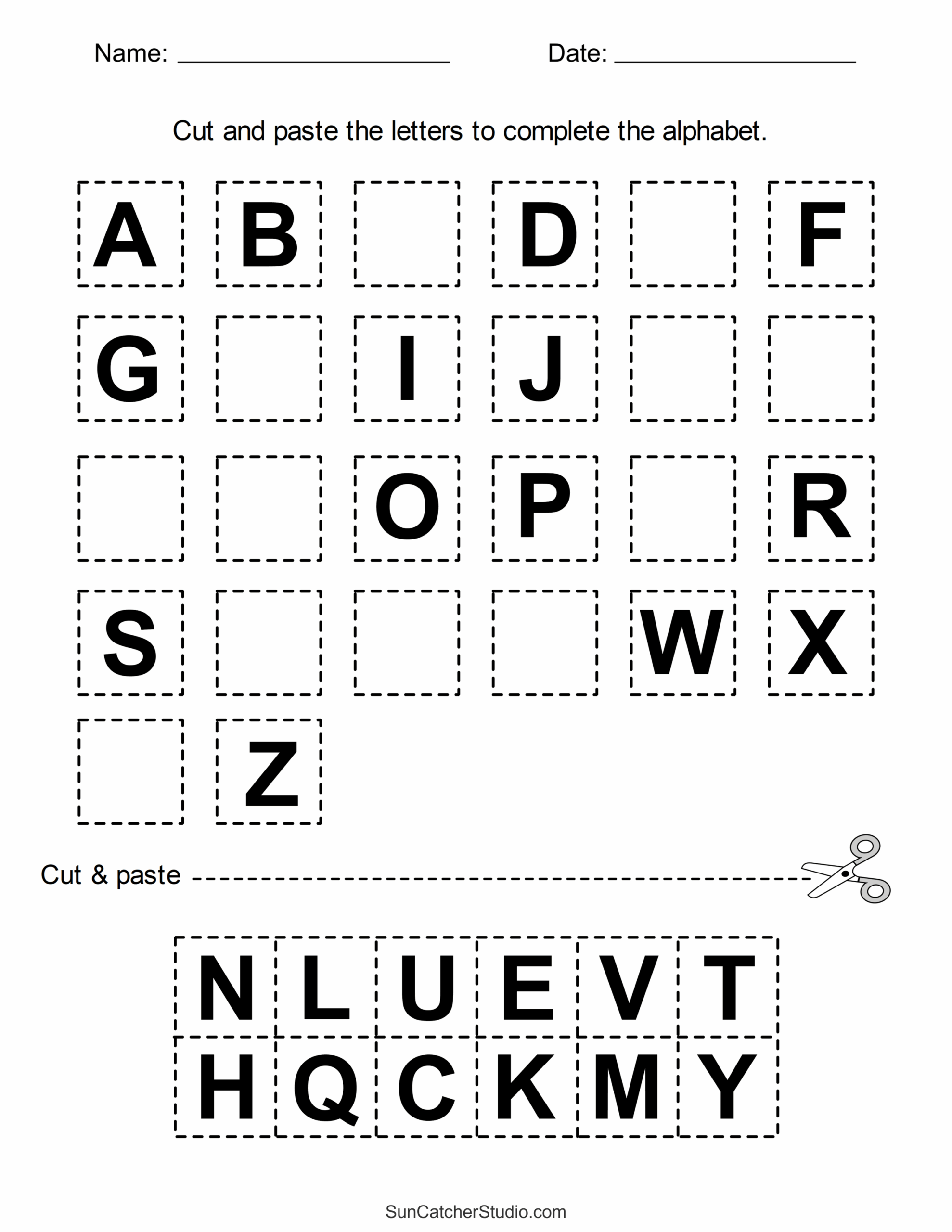 Educational Printable Worksheets For Kindergarten