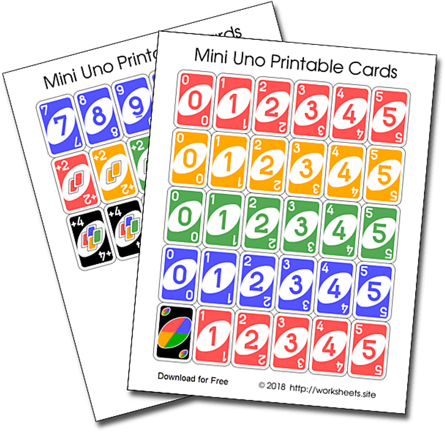 Download Printable Mini Uno Cards Sheets Wallpapers