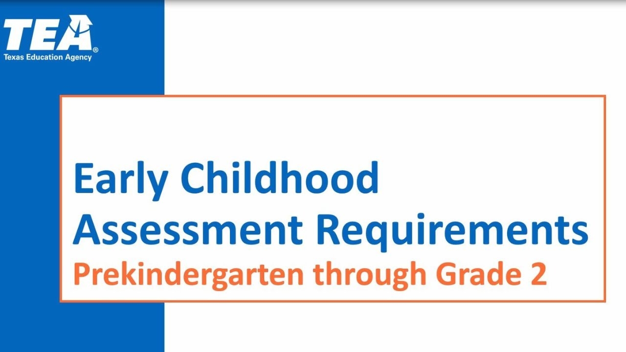 Early Childhood Data Collection Requirements Texas Education Agency