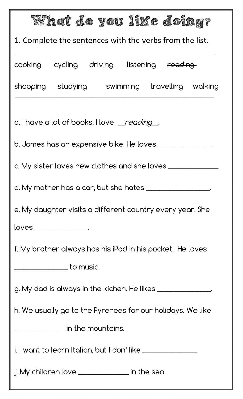 Adult Education Grammar Practice Free Printable