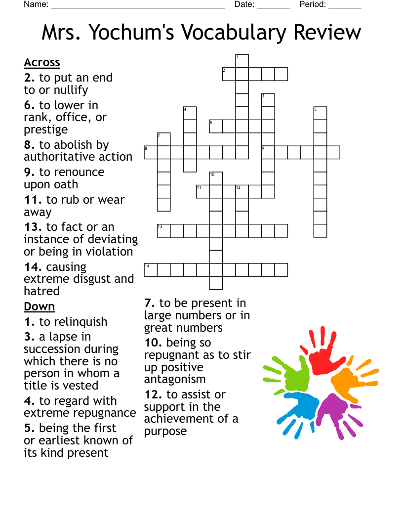 ESL Crossword WordMint