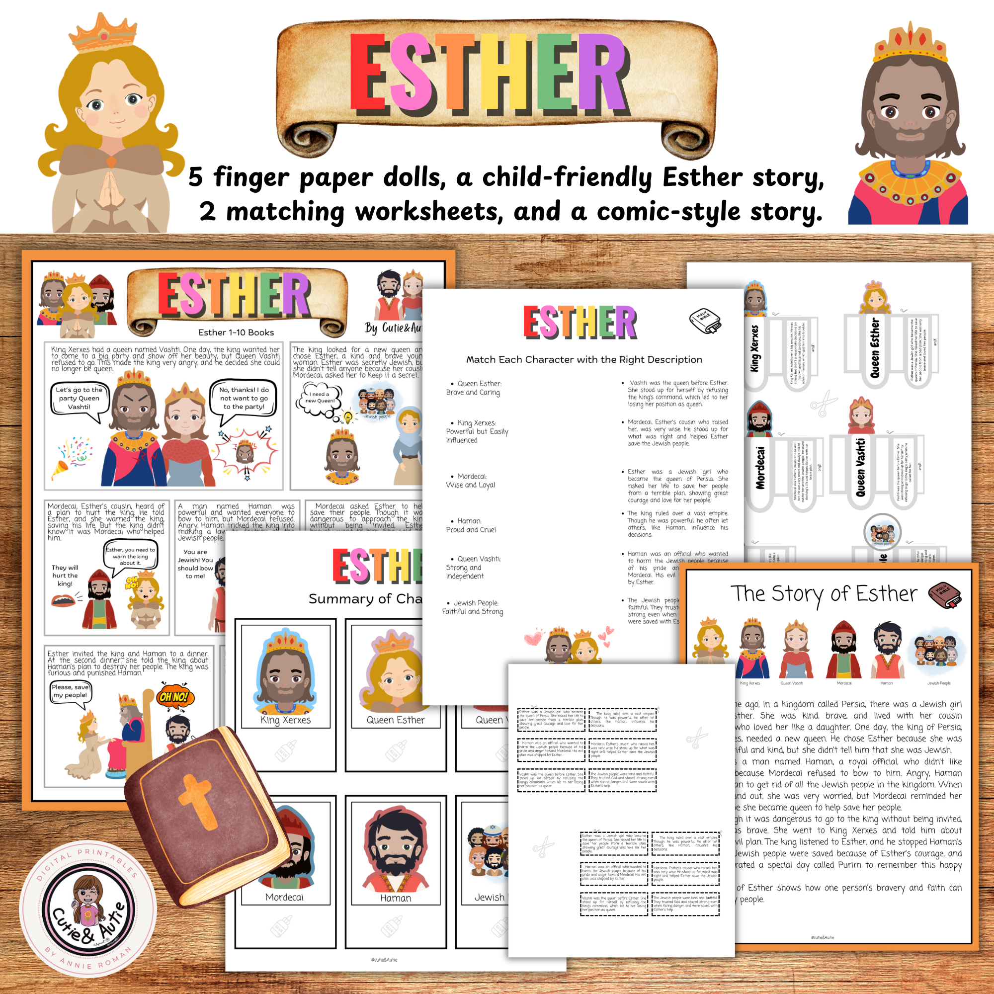 Jewish Education Printables Esther