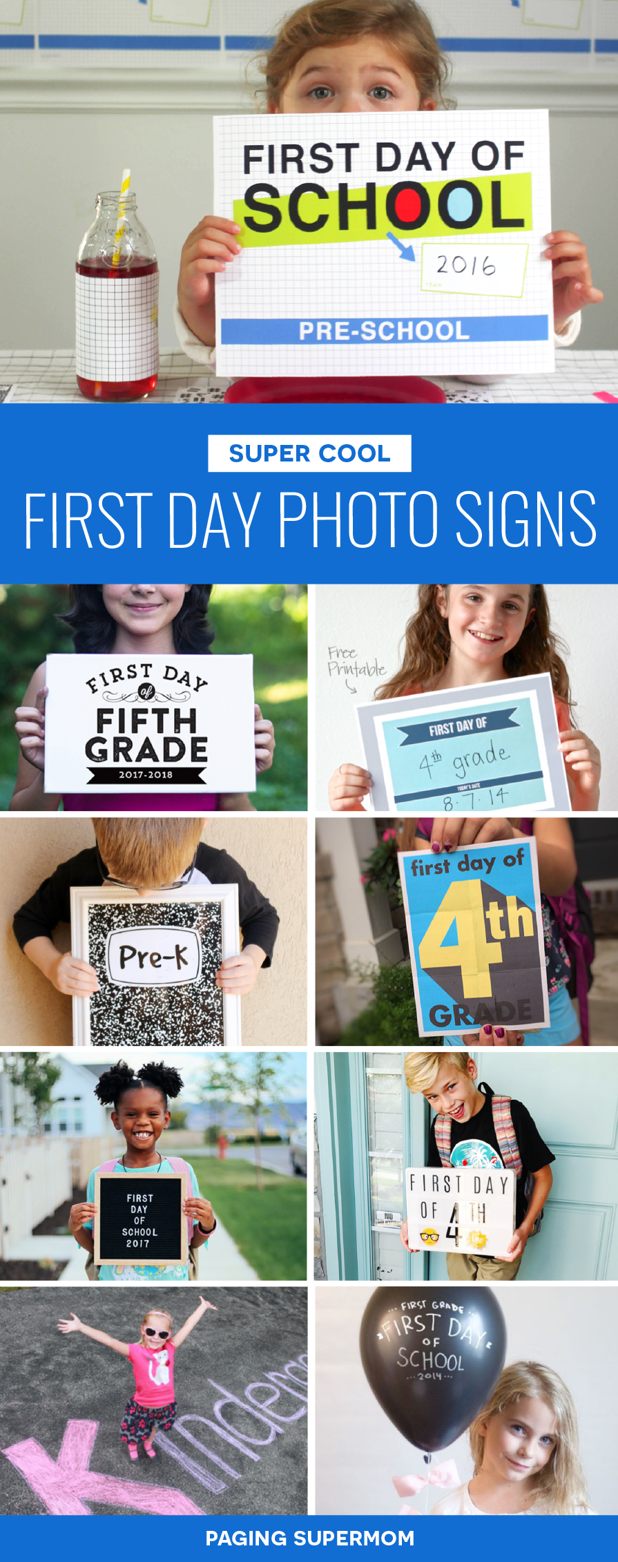 First Day Of School Photo Signs Best Free Printables Coolest Ideas