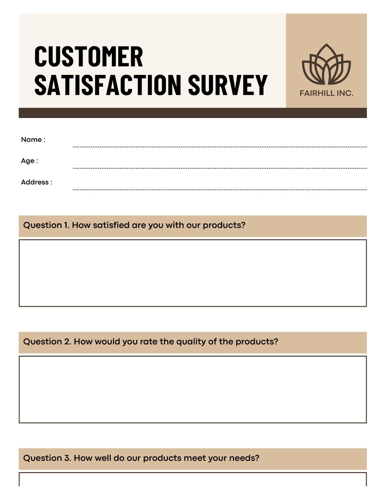 Free And Customizable Questionnaire Templates Canva
