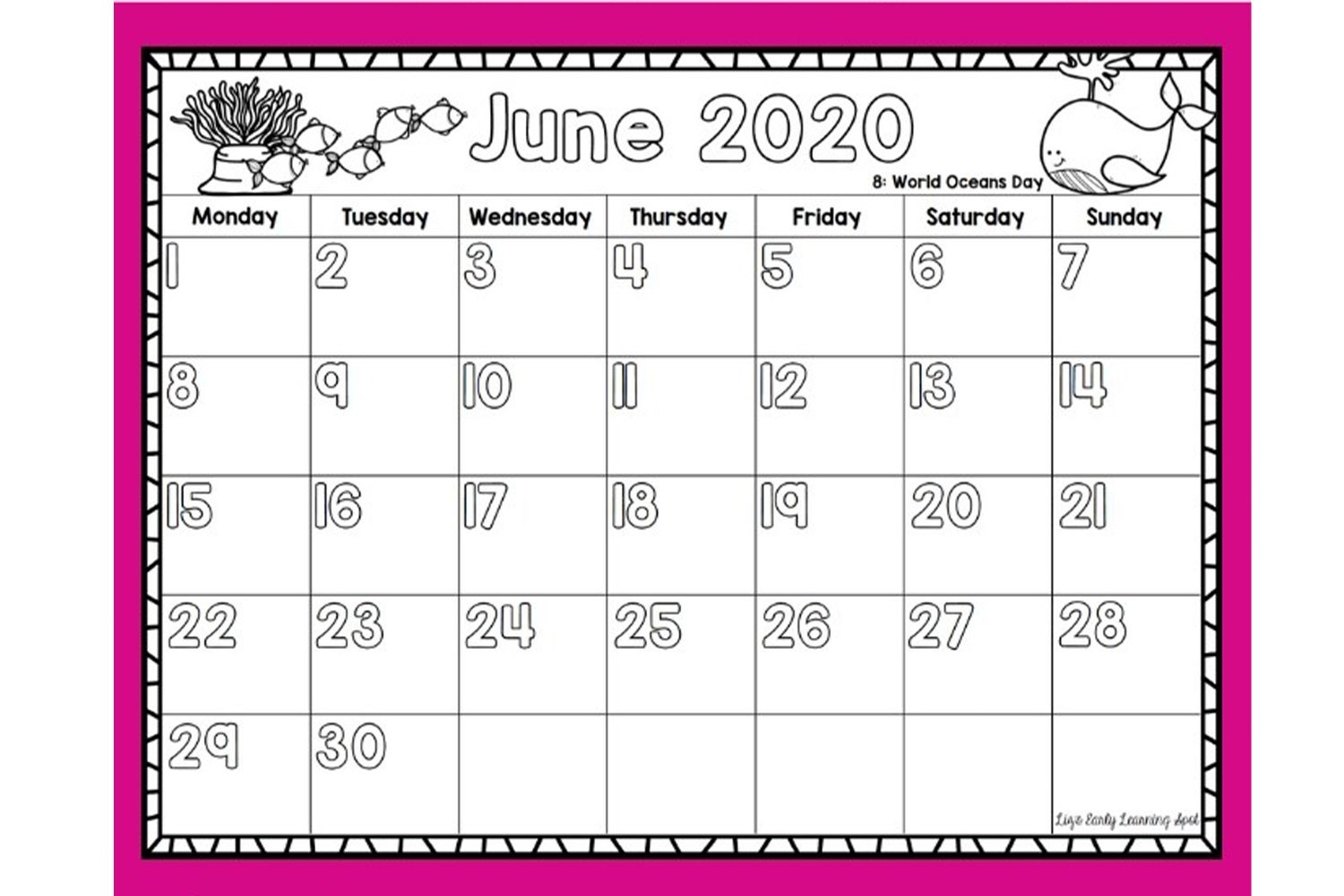 Free Calendar Templates For Parents And Kids