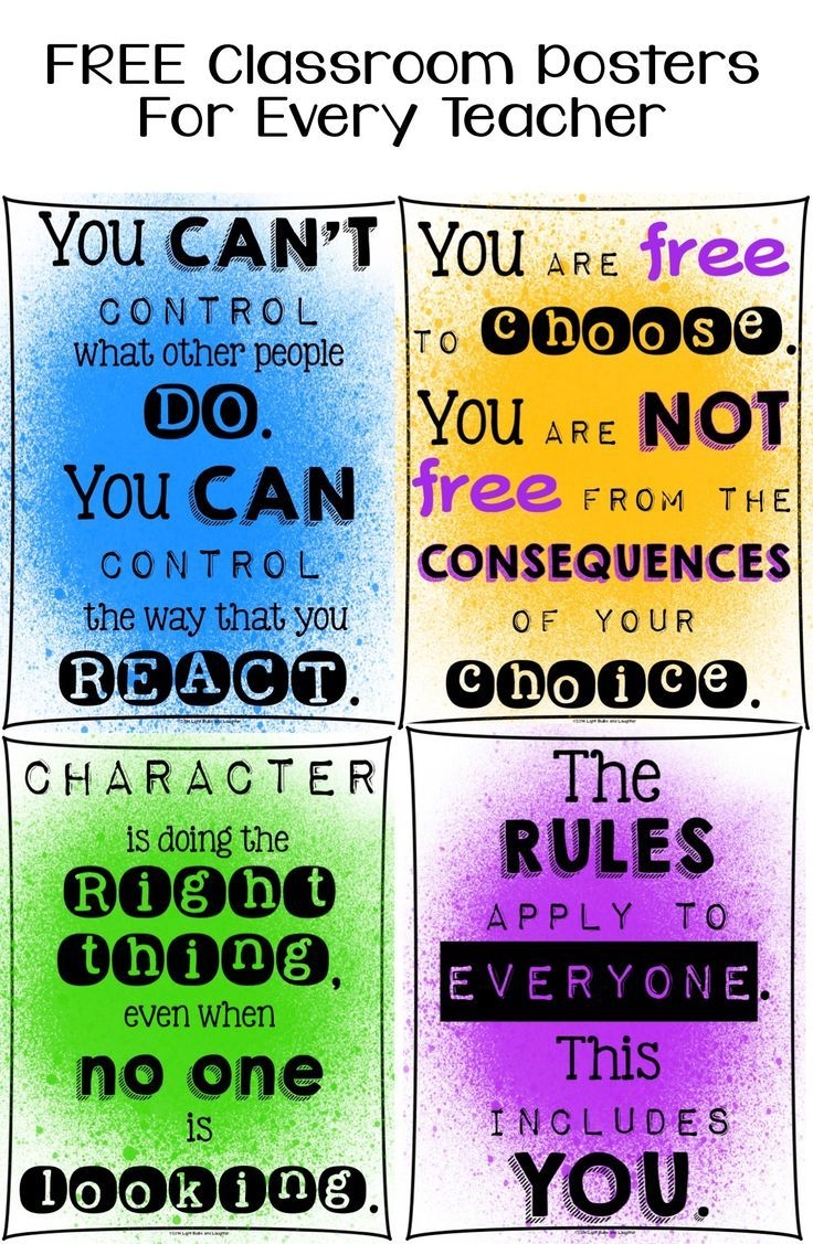FREE Classroom Posters For Every Teacher