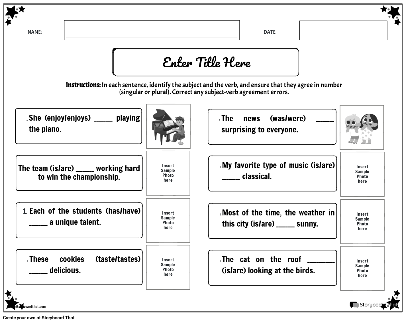 Adult Education Grammar Practice Free printables