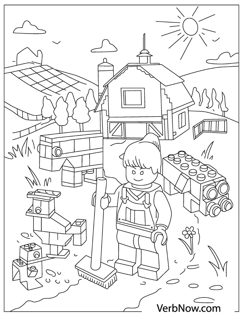 Free LEGO Coloring Pages For Download Printable PDF 