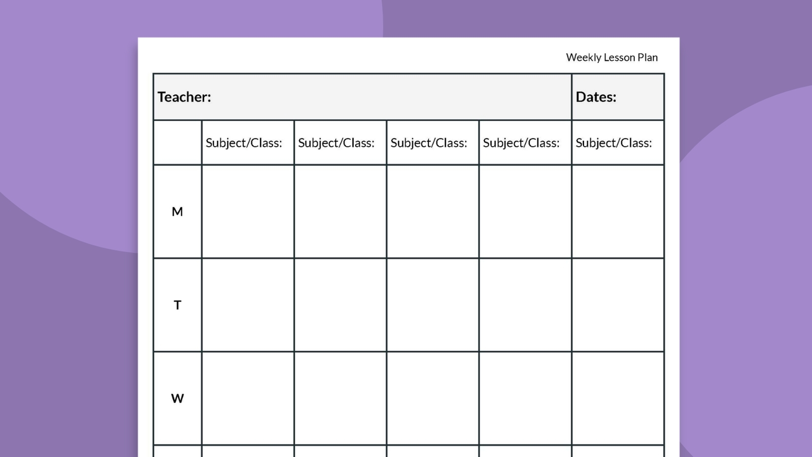 Free Printable Lesson Plans For Special Education