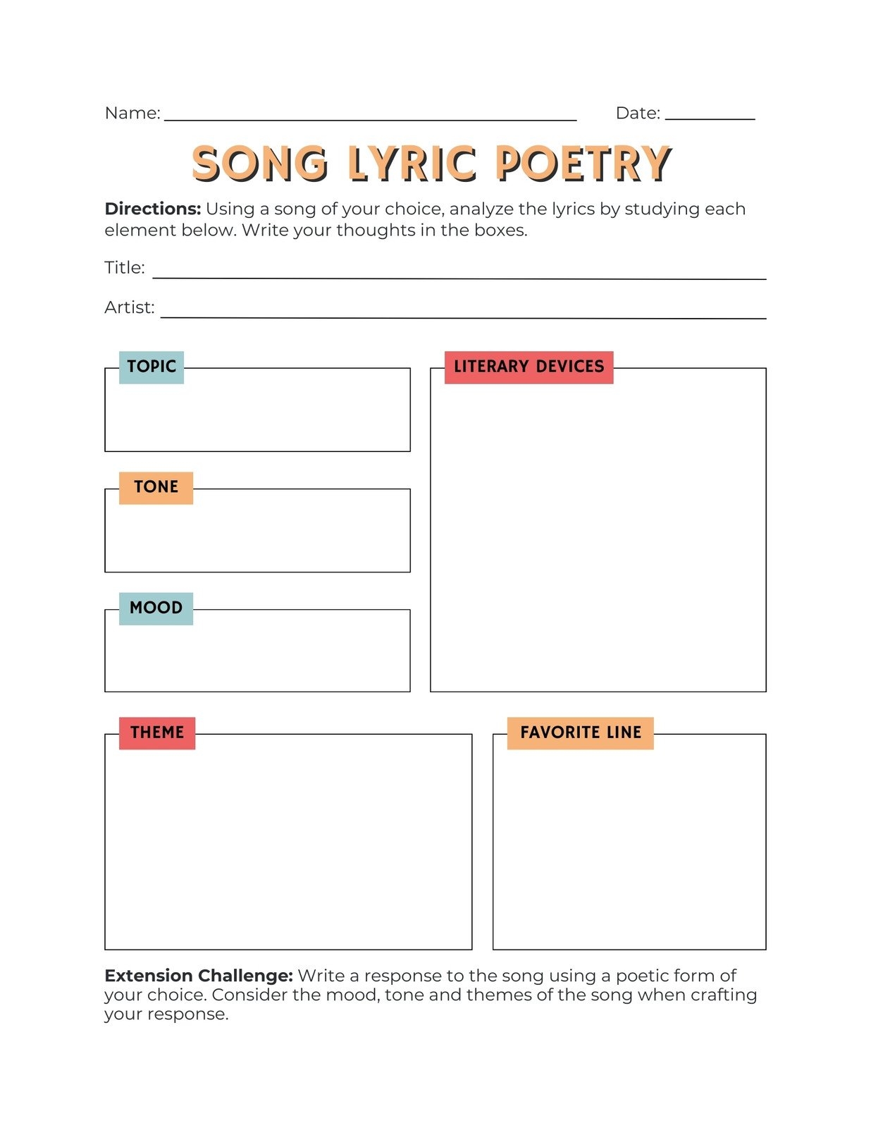 Free Music Education Printables
