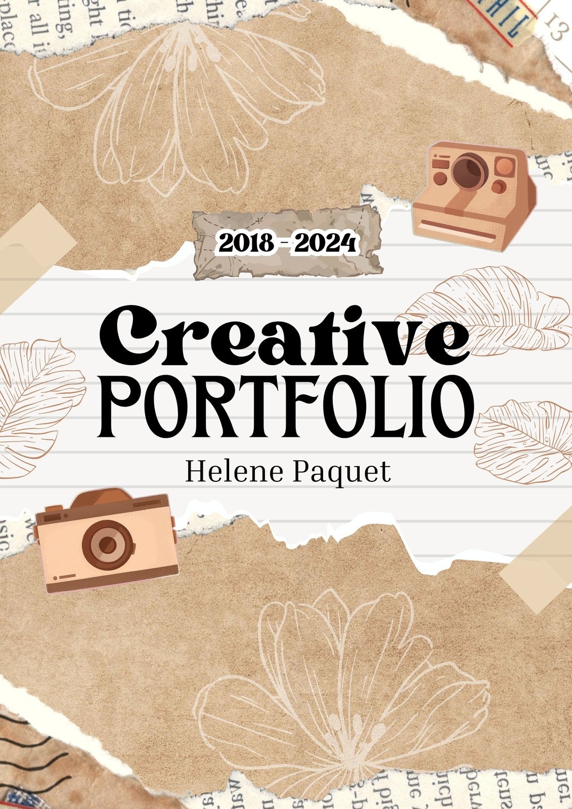 Free Portfolio Cover Page Templates To Use And Print Canva