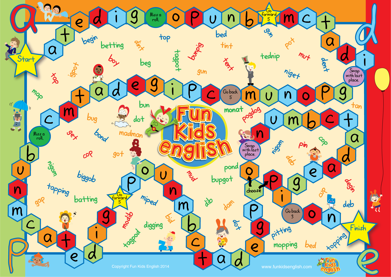 Free Printable Educational Game Boards