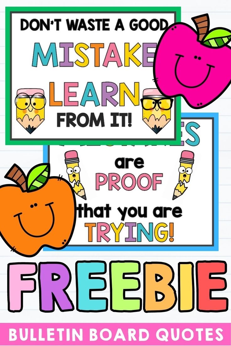 FREE Printable Bulletin Board Quotes Inspire And Motivate