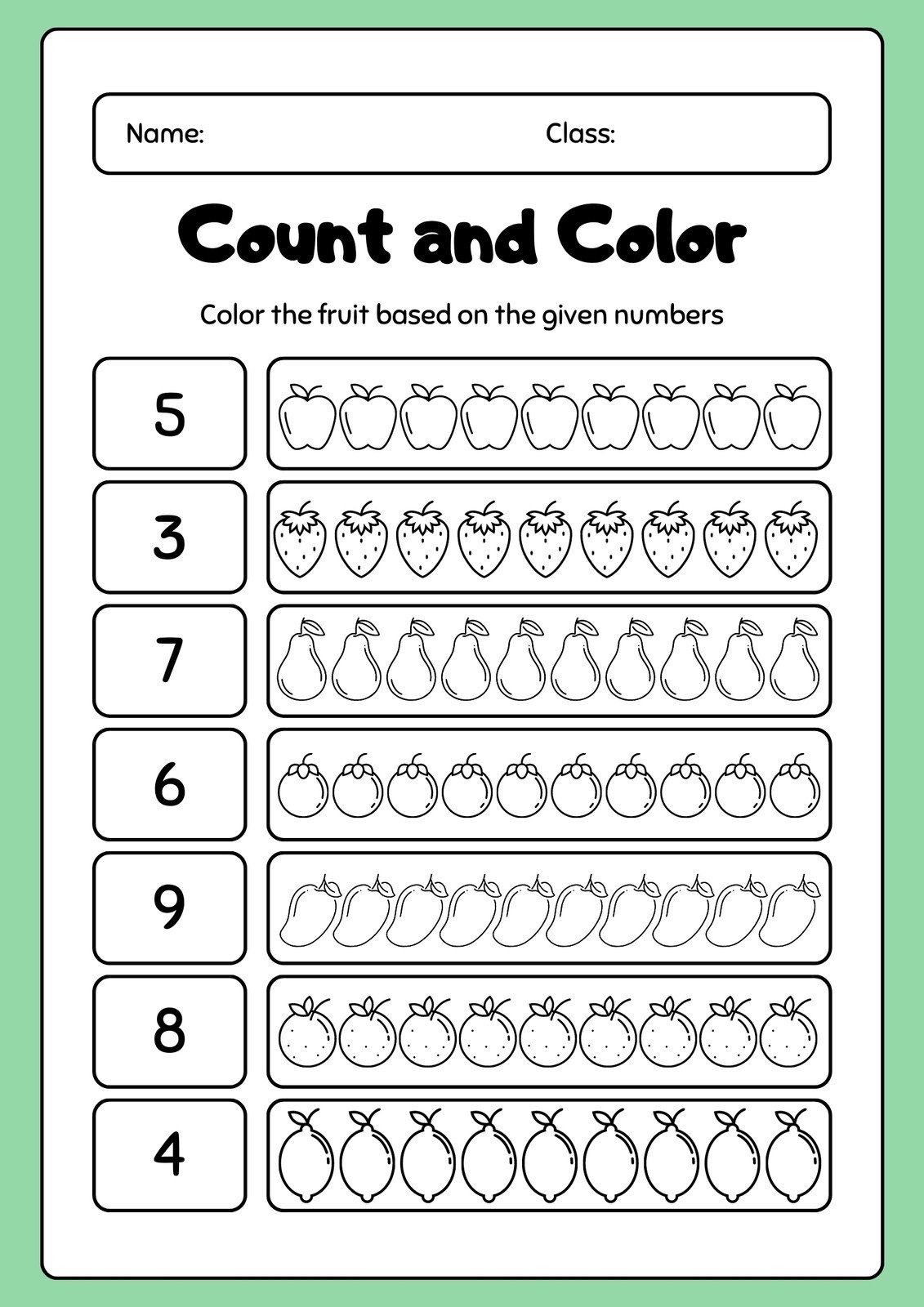 Free Printable Educational Worksheets For Kids