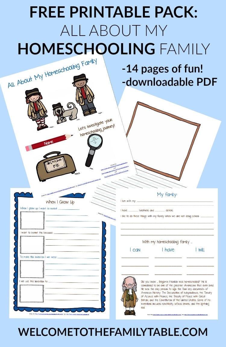 Free Printable Home Education Packs