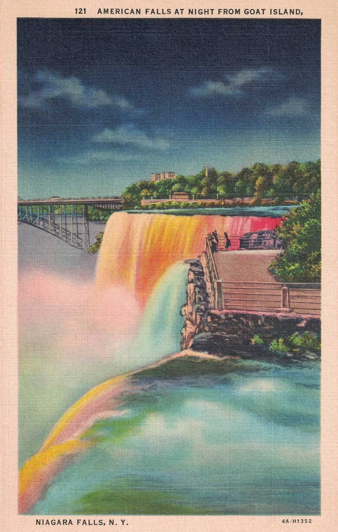 Free Printable Vintage Niagara Falls Postcards Rose Clearfield