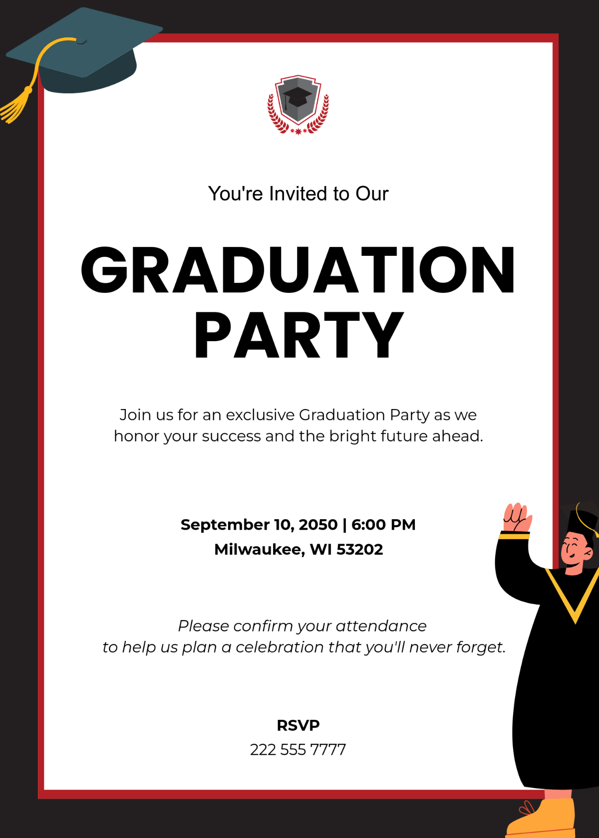 Free School Invitation Templates Editable And Printable