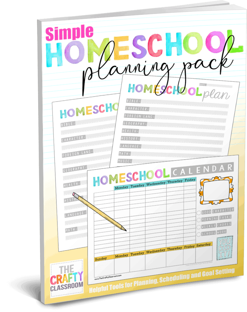 Free Simple Homeschool Planning Pack The Crafty Classroom