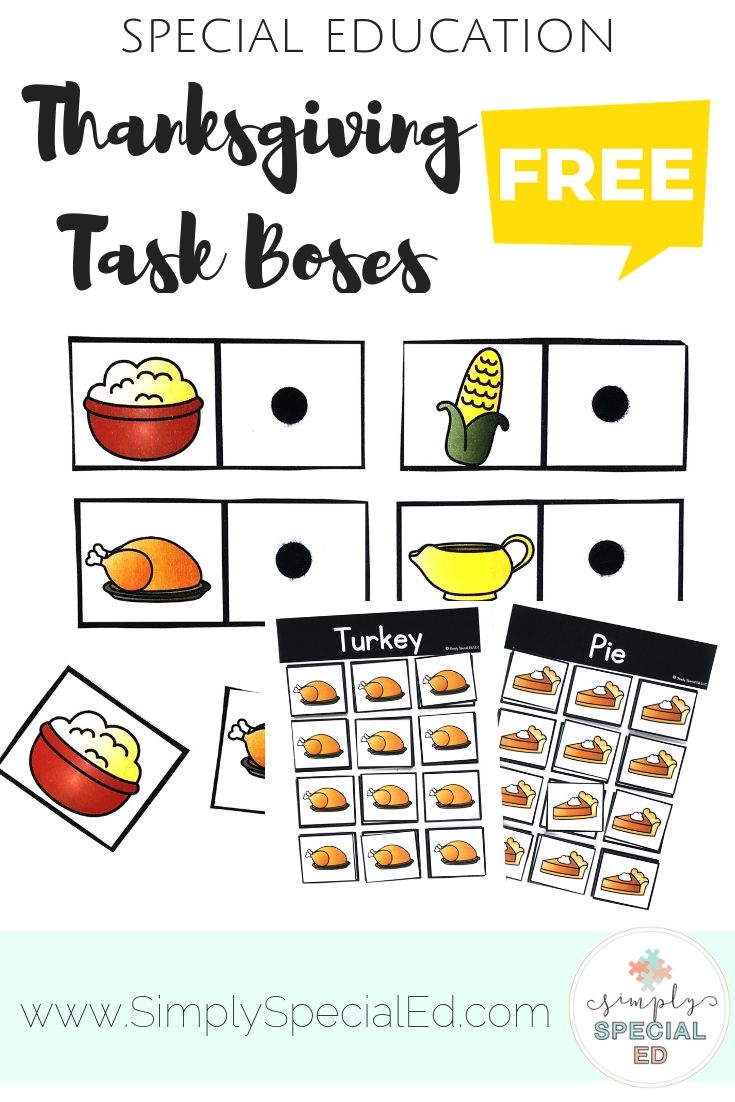 Thanksgiving Printables For Special Education