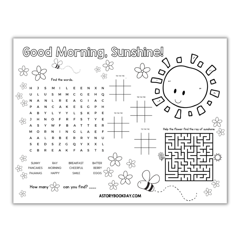 Free Printable Educational Placemats