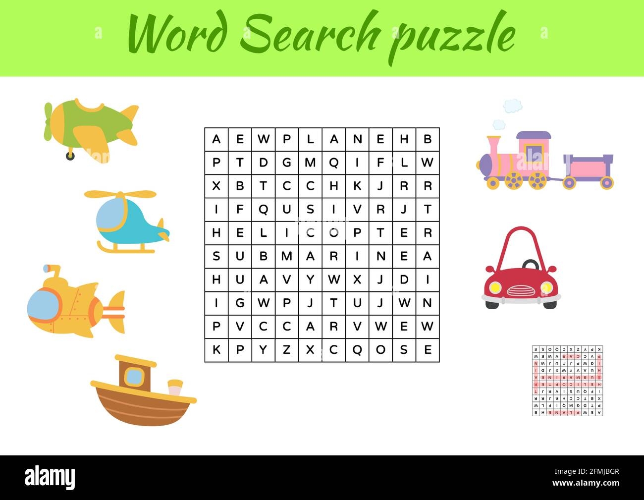 Game Template Word Search Puzzle Of Animals For Children With Pictures Kids Activity Worksheet Printable Version Educational Game For Study English Stock Vector Image Art Alamy