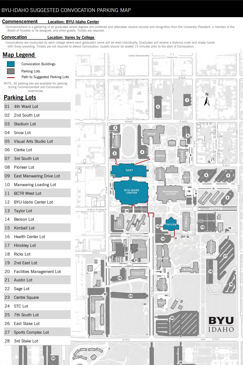 Guide To Graduation Ceremonies Parking And More BYU Idaho Scroll