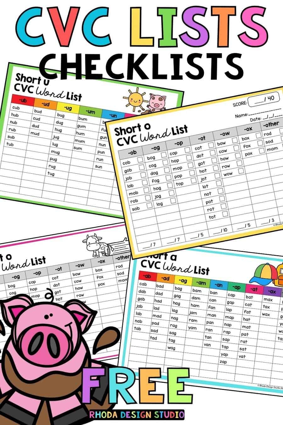 How Many CVC Words Are There Free CVC Word Lists