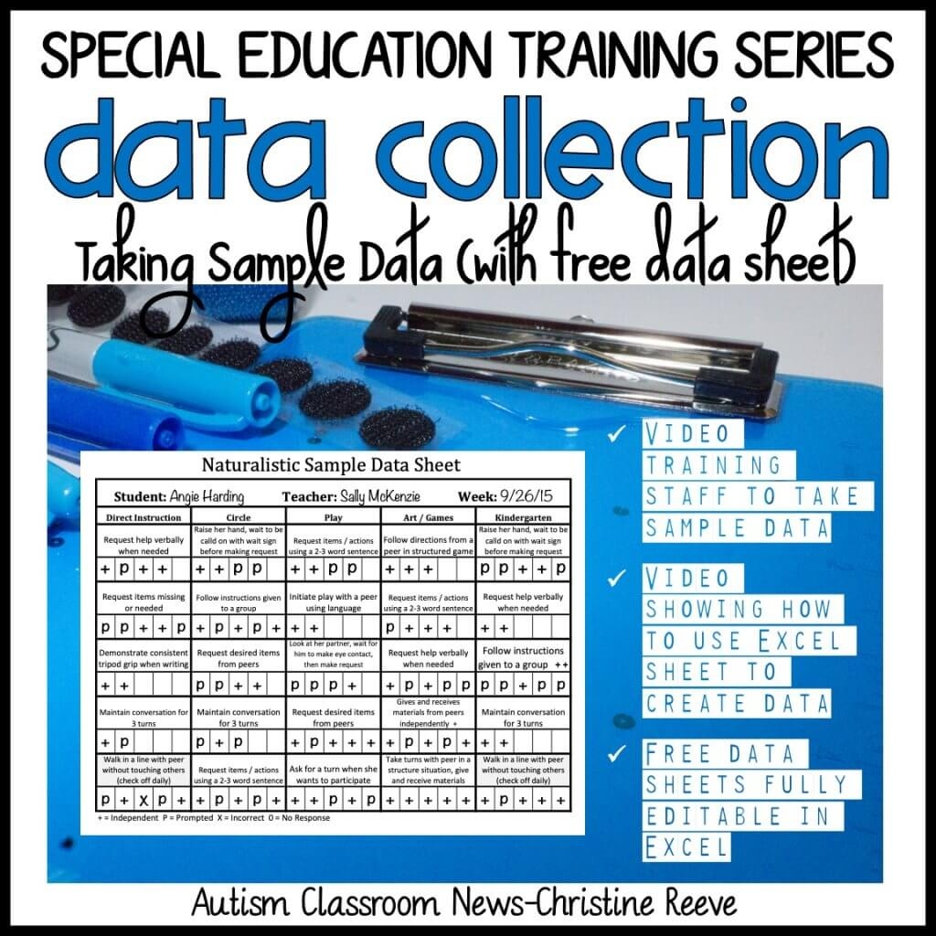 Free Printable Special Education Data Sheets