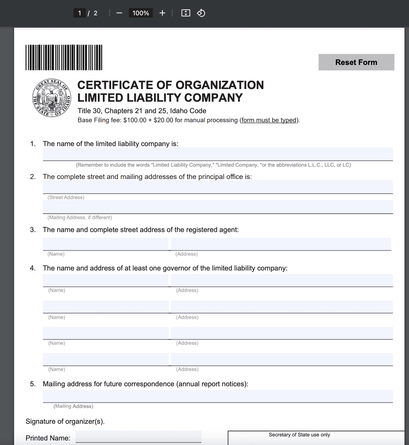How To Start An LLC In Idaho Step by Step