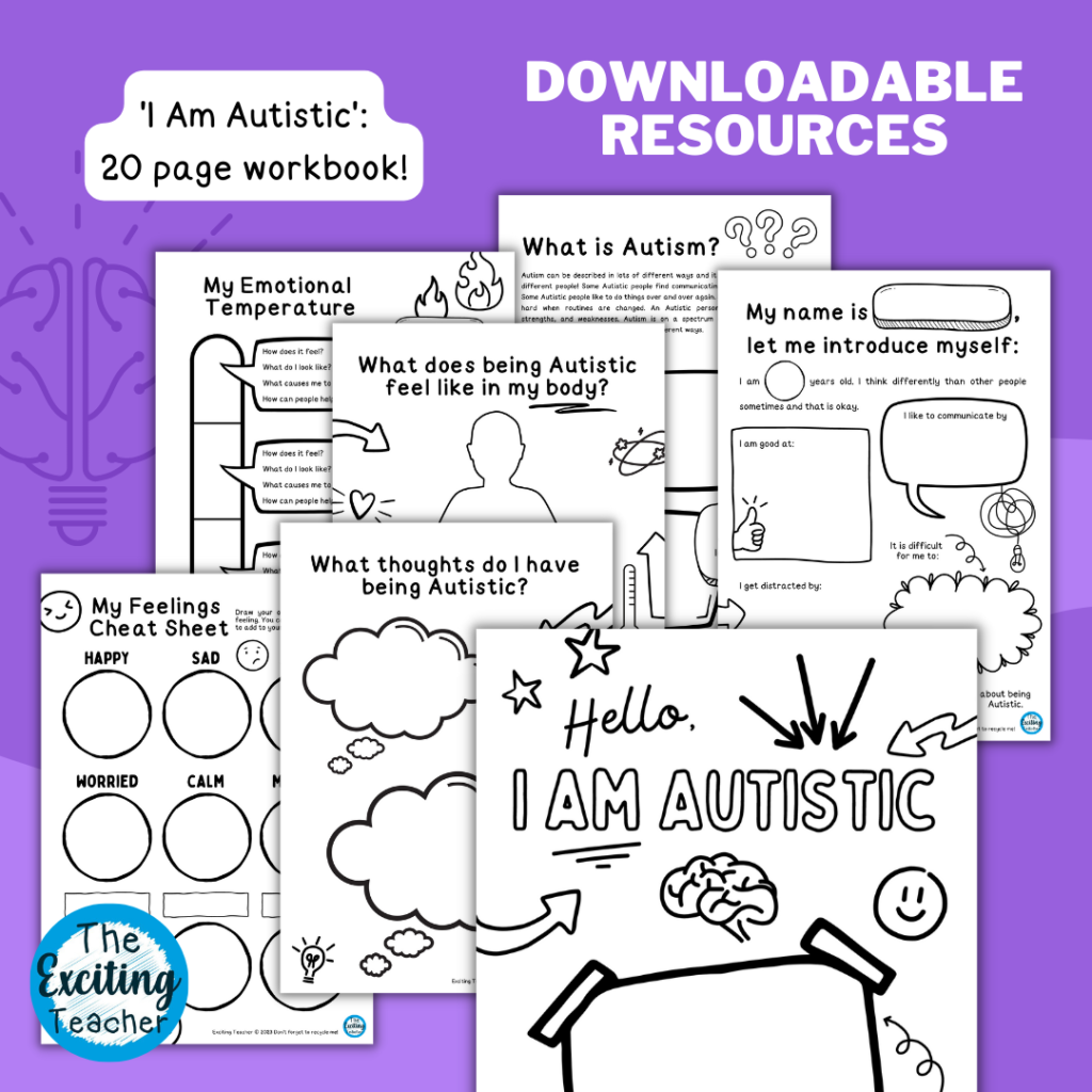 I Am Autistic Autism Workbook Exploring Feelings Thoughts Behaviours And Bodily Sensations Exciting Teacher Member s Club